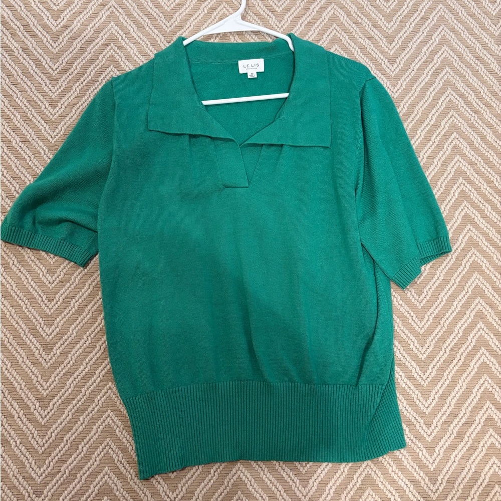 Le Lis Green Golf Sweater